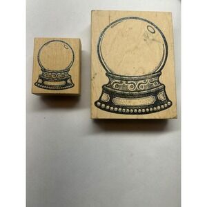 Craft Stamp Lot Crystal Ball Globe Stand Mystic Fortune Telling